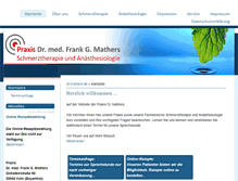 Tablet Screenshot of dr-mathers.de